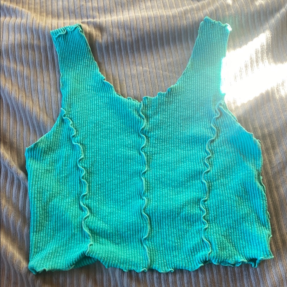 Turquoise Crop Top